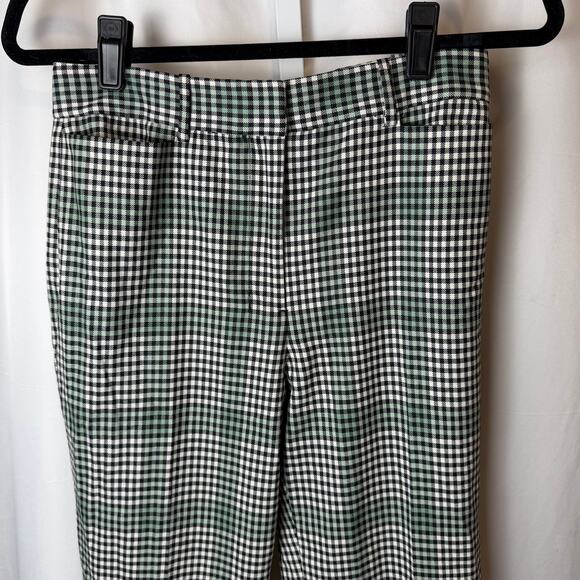 M.M.LaFleur Smith Straight Trouser Check Plaid Sharkskin Wool Pants 2 Preppy - Picture 6 of 9